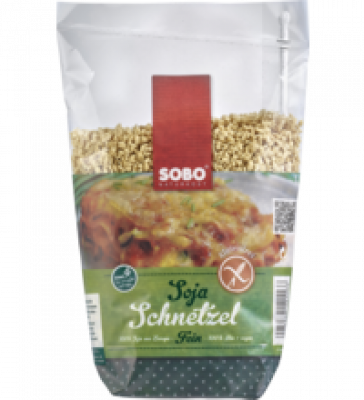 Soja-Schnetzel, fein, vegan, 200 gr Packung, Sobo