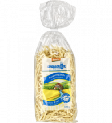 Bauernspätzle, hell, vegan, 500 gr Packung, Spielberger