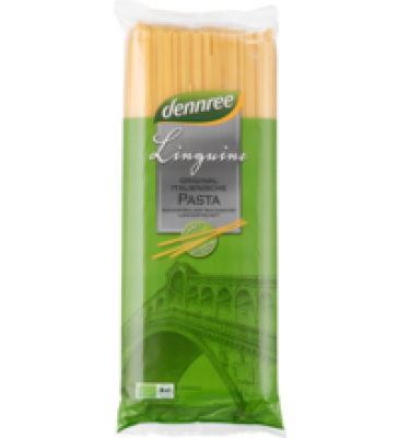 Hartweizen Linguine, hell, vegan, 1 kg Packung, dennree