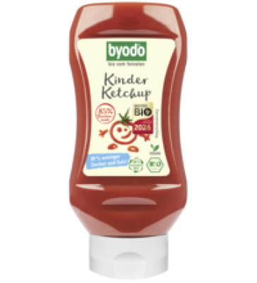 Kinder Ketchup, vegan, 300 ml PET-Flasche, byodo