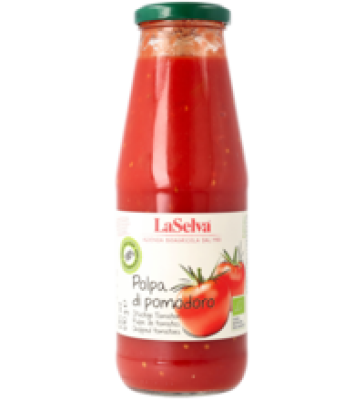 Tomatenpolpa, vegan, 690 gr Glas, La Selva
