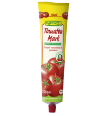 Tomatenmark, 28% Trockenmasse, vegan, 200 gr Tube, Rapunzel