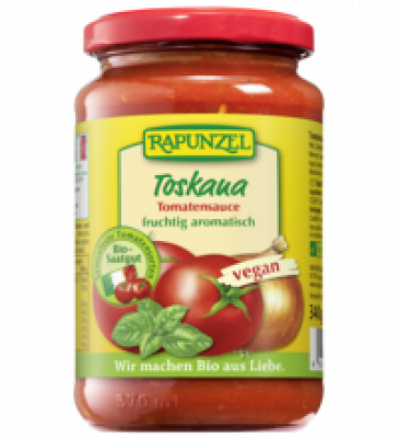 Tomatensauce Toskana, vegan, 335 ml Glas, Rapunzel