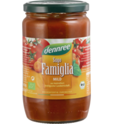 Sugo Famiglia, fruchtig-aromatisch, vegan, 660 gr Glas, dennree