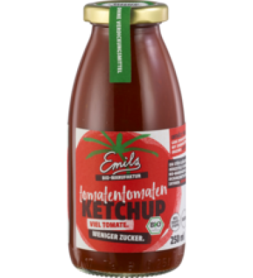 Tomaten Ketchup, vegan, 250 ml Flasche, Emils