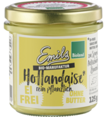 Sauce à la Hollandaise, vegan, 125 gr Glas, Emils