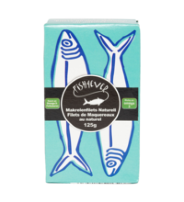 Makrelenfilets Naturell, 125 gr Dose, Fisch4Ever