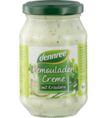 Remouladen Creme mit Kräutern, 250 ml Glas, dennree