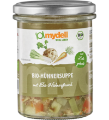 Hühnersuppe, 350 g Glas, MyDeli