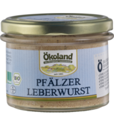 Pfälzer Leberwurst, 160 gr Glas, Ökoland