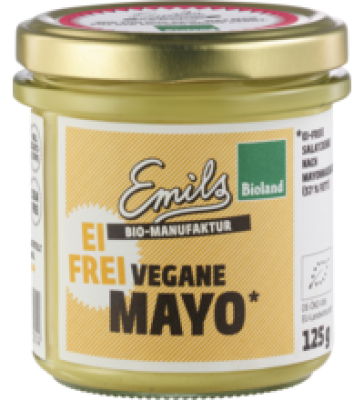 Vegane Mayo, 125 gr Glas, Emils