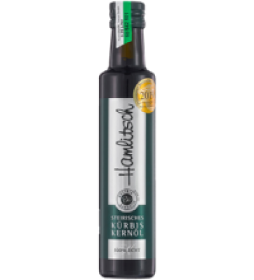 Steirisches Kürbiskernöl, vegan, 0,25 ltr Flasche, Hamlitsch