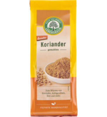 Koriander, gemahlen, vegan, 40 gr Packung, Lebensbaum