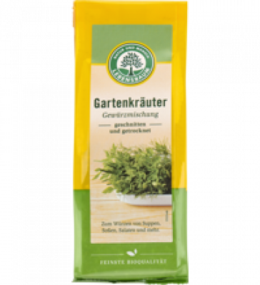 Gewürzmischung „Gartenkräuter”, geschnitten, getrocknet, vegan, 30 gr Packung, Lebensbaum