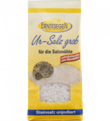 Ur-Salz grob (für die Salzmühle), unjodiert, vegan, 300 gr Packung, Erntesegen
