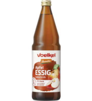Apfelessig, vegan, 0,75 ltr Flasche, Voelkel
