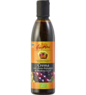Crema con „Aceto Balsamico di Modena I.G.P.”, vegan, 0,25 ltr Flasche, Gustoni
