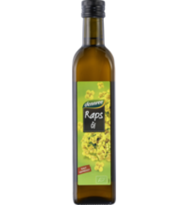 Rapsöl, vegan, 500 ml Flasche, dennree