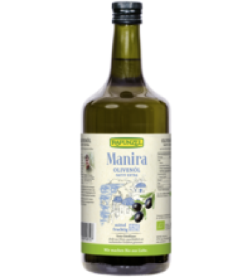 Olivenöl „Manira”, nativ extra, vegan, 1 ltr Flasche, Rapunzel