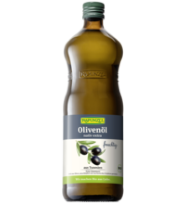 Olivenöl fruchtig, nativ extra, vegan, 1 ltr Flasche, Rapunzel