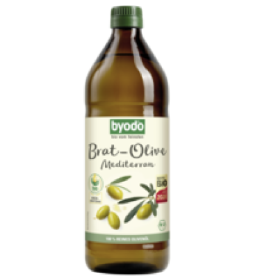 Brat-Olive Mediterran, vegan, 0,75 ltr Flasche, byodo