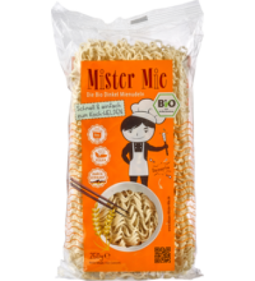 Dinkel Mienudeln, vegan, 250 gr Packung, Misses & Mister Mie
