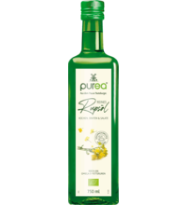 Reines Rapsöl, vegan, 0,75 ltr Flasche, Bio Purea