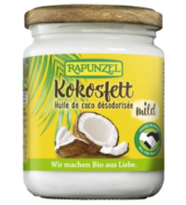 Kokosfett, vegan, 200 gr Glas, Rapunzel