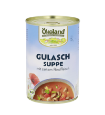 Gulaschsuppe mit zartem Rindfleisch, 400 gr Dose, Ökoland