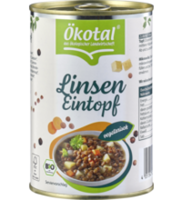 Linseneintopf, 400 gr Dose, Ökotal