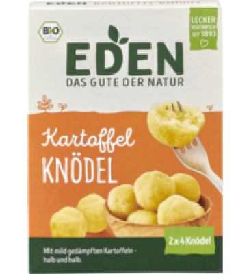 Kartoffel-Knödel, vegan, 230 gr Packung (2x4 Knödel), Eden