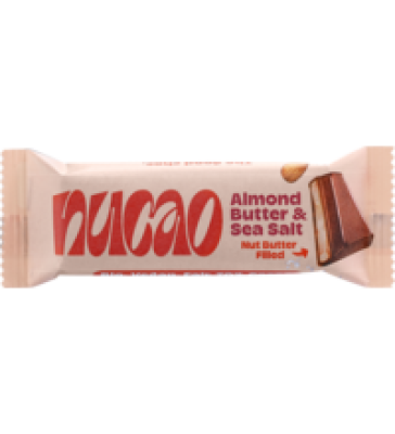 Almond Butter & Sea Salt Schokoriegel, vegan, 33 gr Stück, nucao