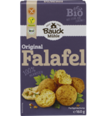 Falafelmischung, glutenfrei, vegan, 160 gr Packung, Bauck Mühle