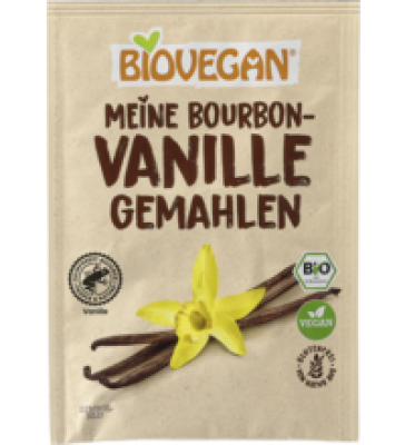 Bourbon-Vanille, gemahlen, vegan, 5 gr Beutel, Biovegan