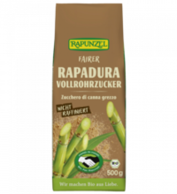 Rapadura Vollrohrzucker, vegan, 500 gr Packung, Rapunzel