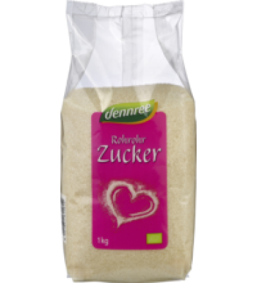 Rohrohrzucker, vegan, 1 kg Packung, dennree