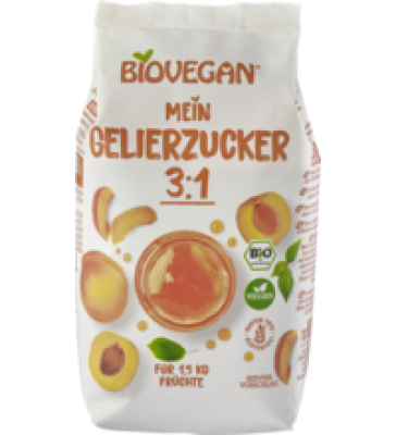 Gelierzucker 3:1, vegan, 500 gr Packung, Biovegan
