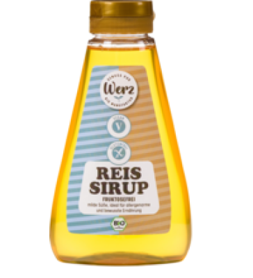 Reissirup, glutenfrei, vegan, 460 gr Flasche, Werz