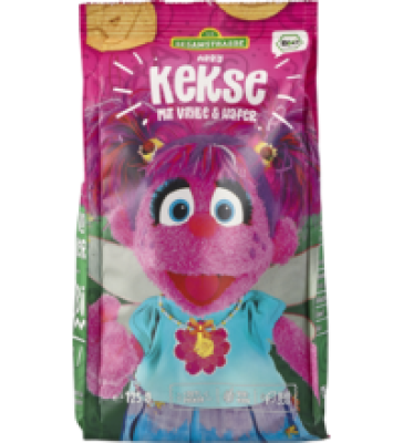 Abby Kekse mit Vanille & Hafer, 125 g Packung, Sesamstrasse