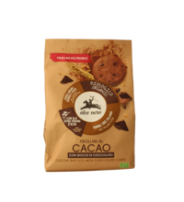 Mürbeteigkekse mit Kakao & Schoko, vegan, 250 gr Packung, Alce Nero