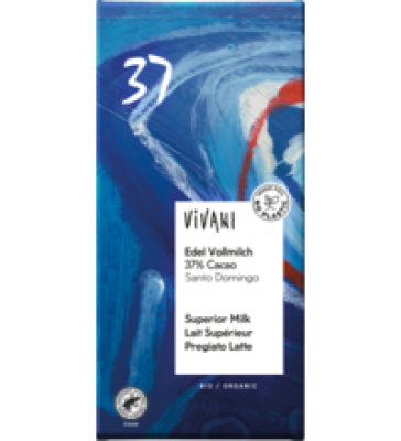 Edel Vollmilch Schokolade, 100 gr Tafel, Vivani