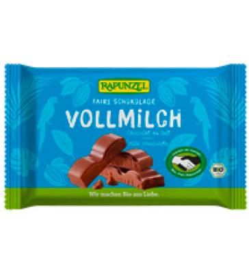 Vollmilch Schokolade HIH, 100 gr Stück, Rapunzel