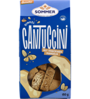 Dinkel Cantuccini, vegan, 150 gr Packung, Sommer