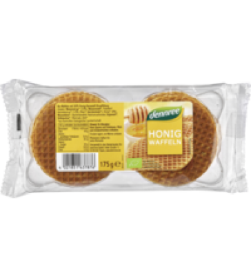 Honig Waffeln, 175 gr Packung, dennree