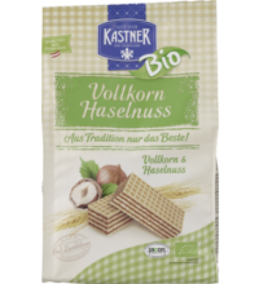 Vollkorn Haselnuss Waffeln, 175 gr Packung, Kastner