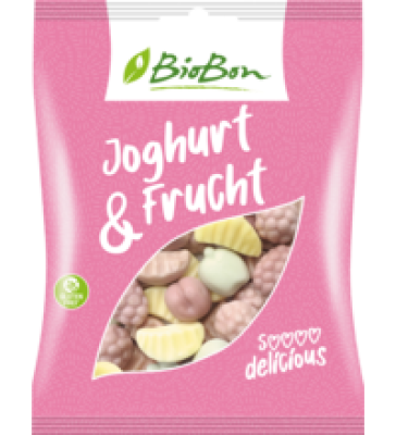 Joghurt & Frucht Fruchtgummis (mit Gelatine), 100 gr Beutel, BioBon
