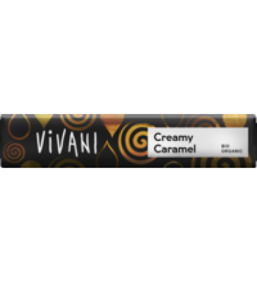 Creamy Caramel Schokoriegel, 40 gr Stück, Vivani