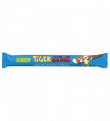 Tiger Stick - Schoko-Stick gefüllt mit feiner Milchcreme, 22 gr Stück, Rapunzel