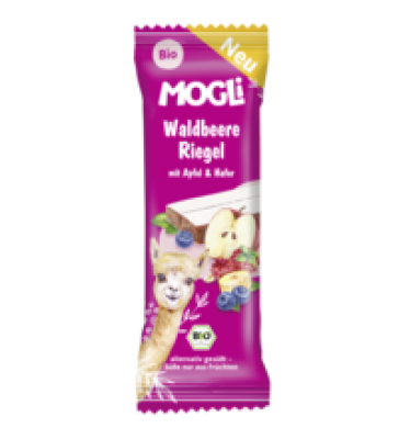 Waldbeere Riegel mit Apfel & Hafer, 25 gr Stück, Mogli