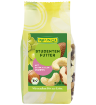 Studentenfutter, vegan, 200 gr Packung, Rapunzel